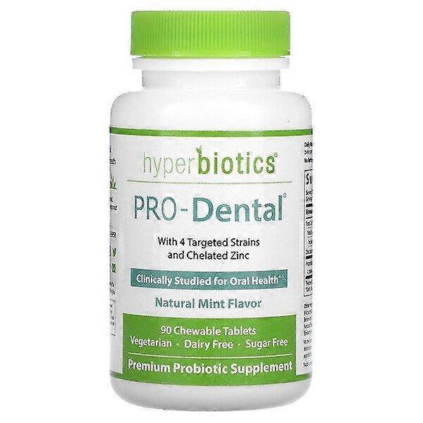 Фото - Вітаміни й мінерали Hyperbiotics Hiperbiotyki, PRO-Dental, Natural Mint, 90 tabletek do rozgryzania i żucia 79870939