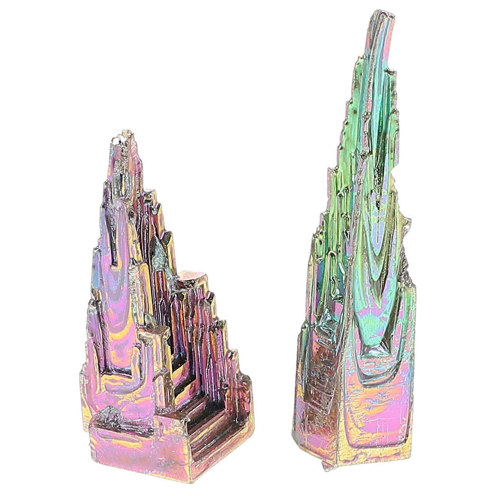 Bismuth Mineral Ornament for Decor Handmade Crystal Specimen