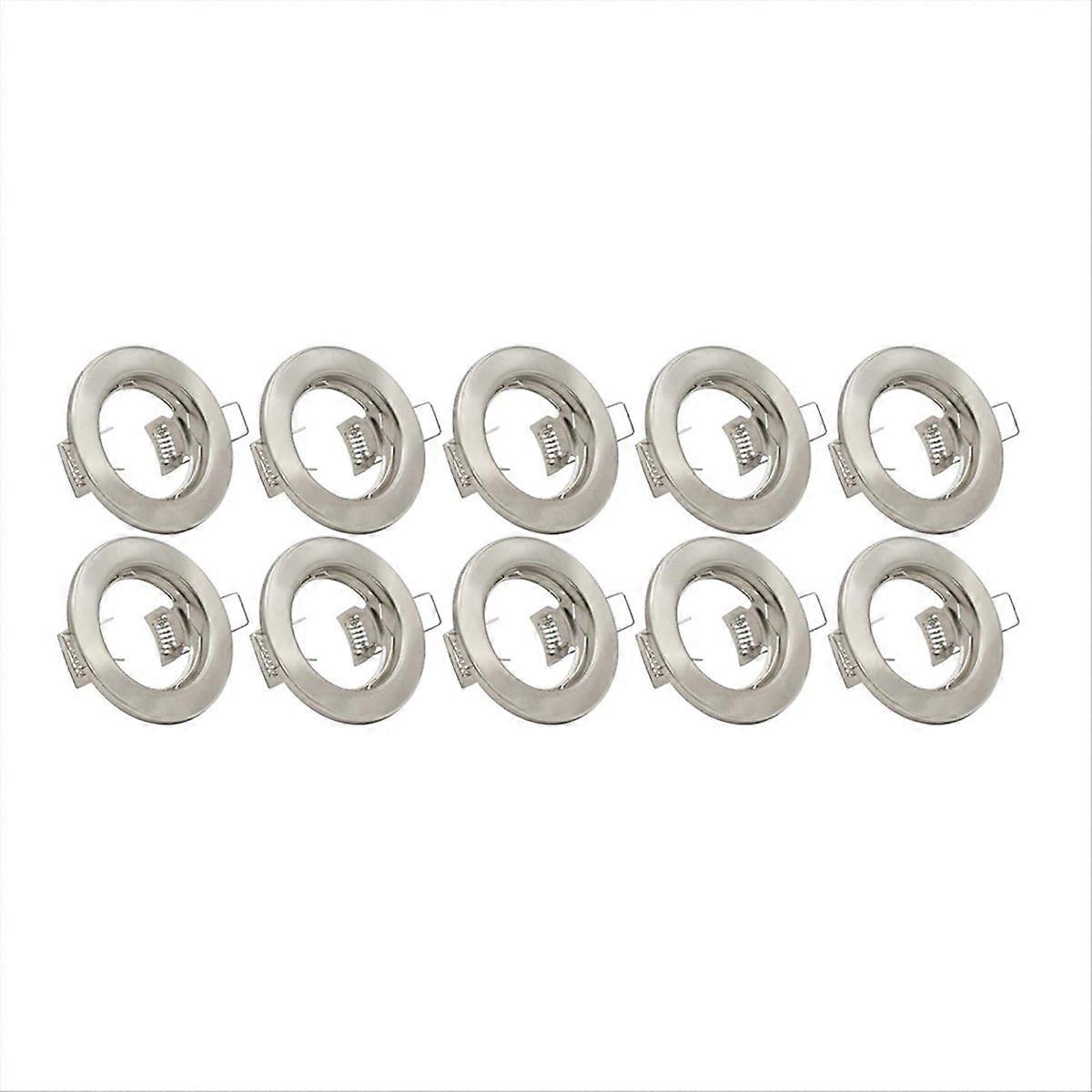 LED Recessed Ceiling Light Mounting Frame Round Satin Spotlight Fittings Downlight Frame for Ceiling