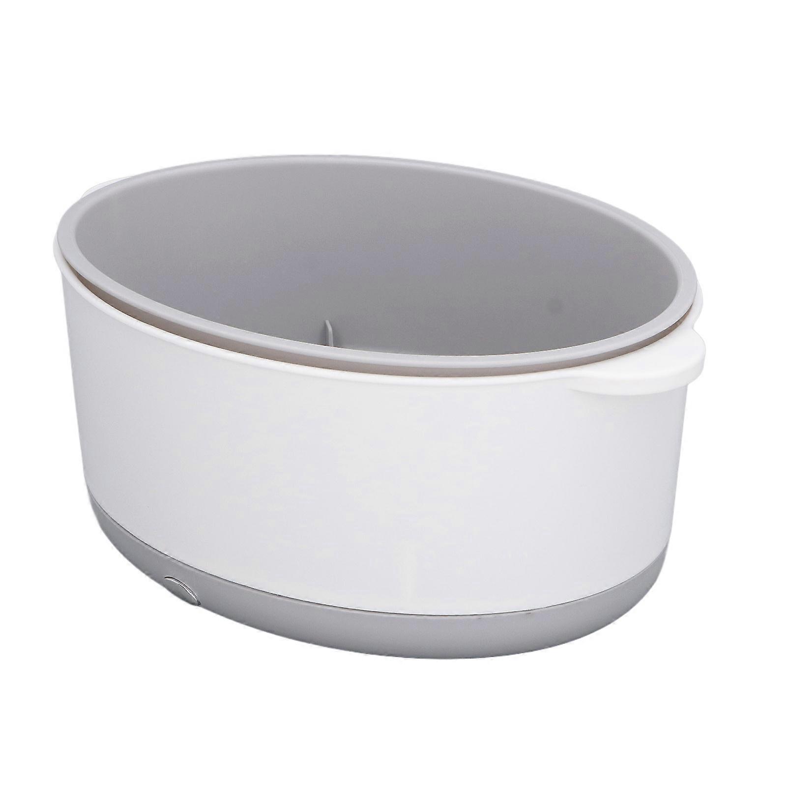 Double Layer Electric Vegetable Washing Basket White, Battery-Powered