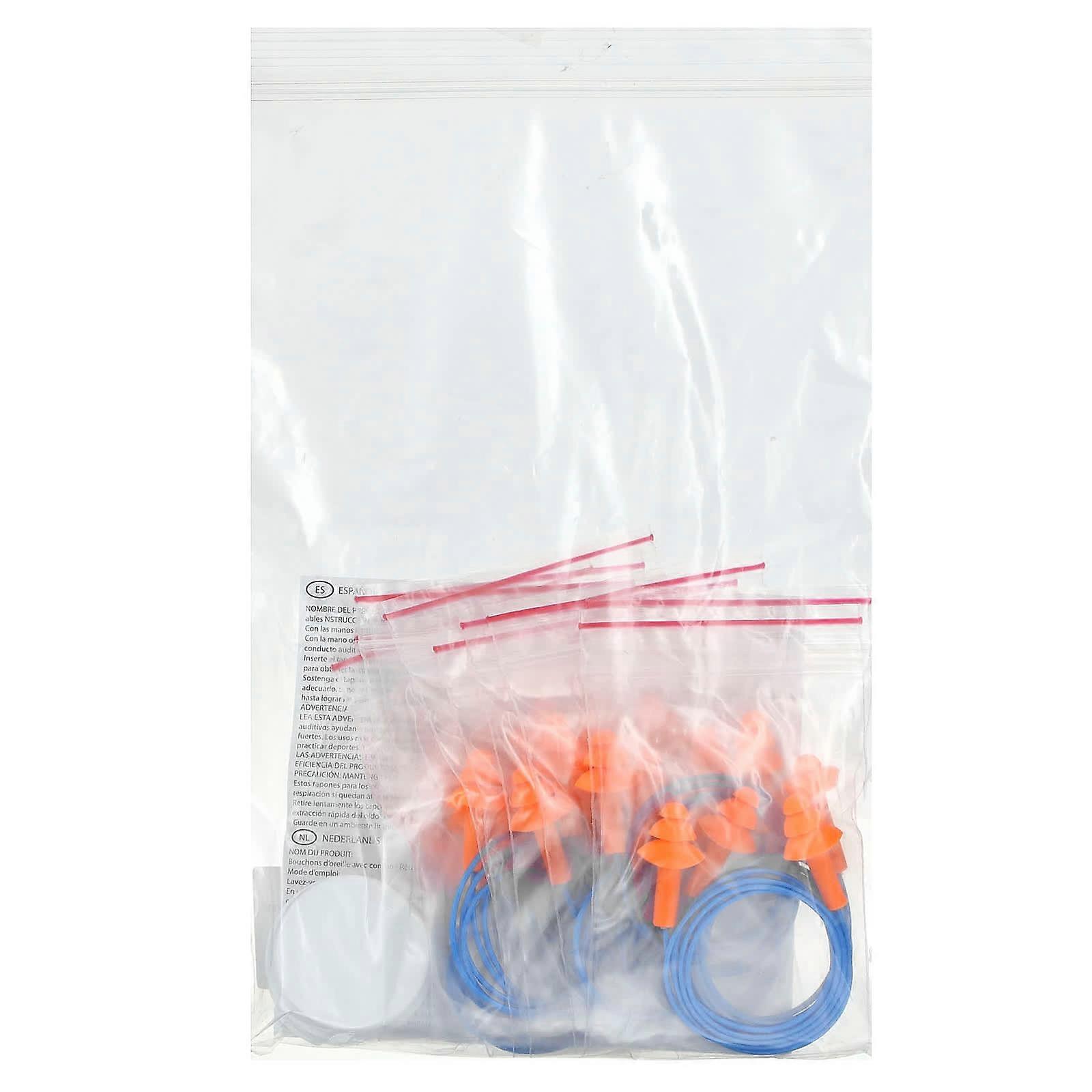 Reusable Corded Ear Plugs, 10 Pair