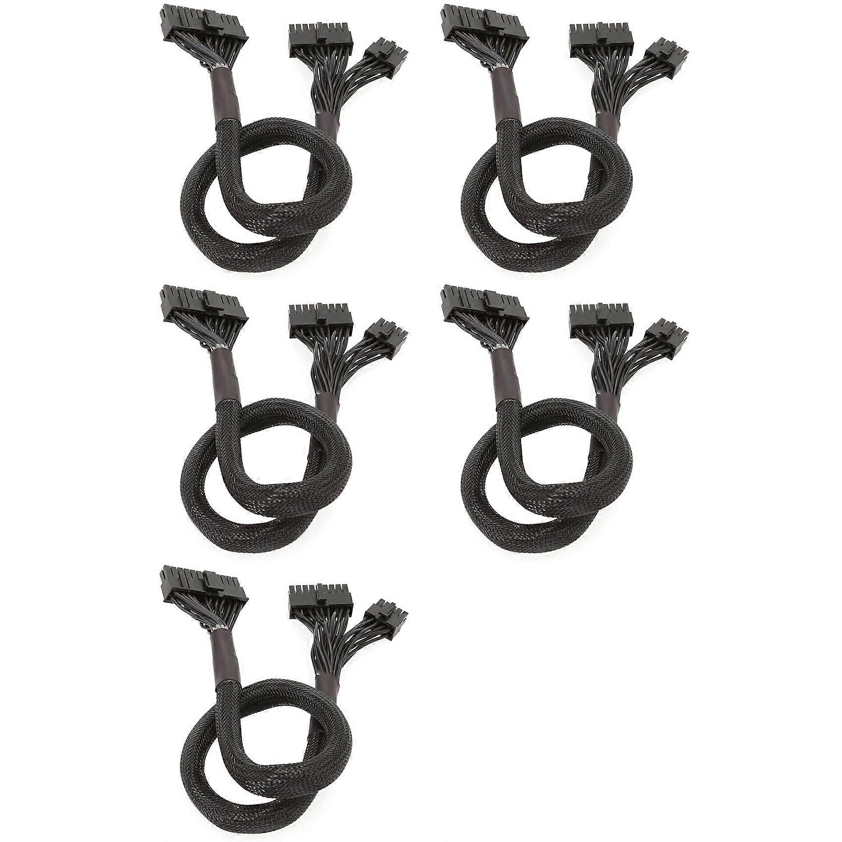 5X 10+18-Pin to 24-Pin Modular Power Cable for Corsair RM550X RM650X RM750X RM850X RM850X RM1000X