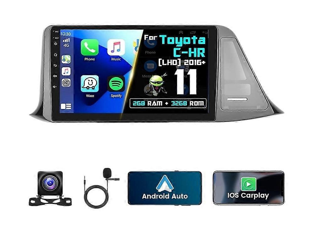 Stereo for Toyota C-HR 2016-2022 Android Carplay GPS 2+32G