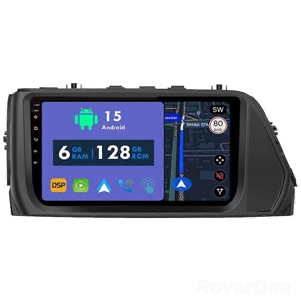 Car Radio 6G+128G CarPlay GPS Navigation Head Unit for Hyundai Solaris 1 2 Accent Reina Verna Sedan 2017 - 2019 Android Auto Stereo Touch Screen