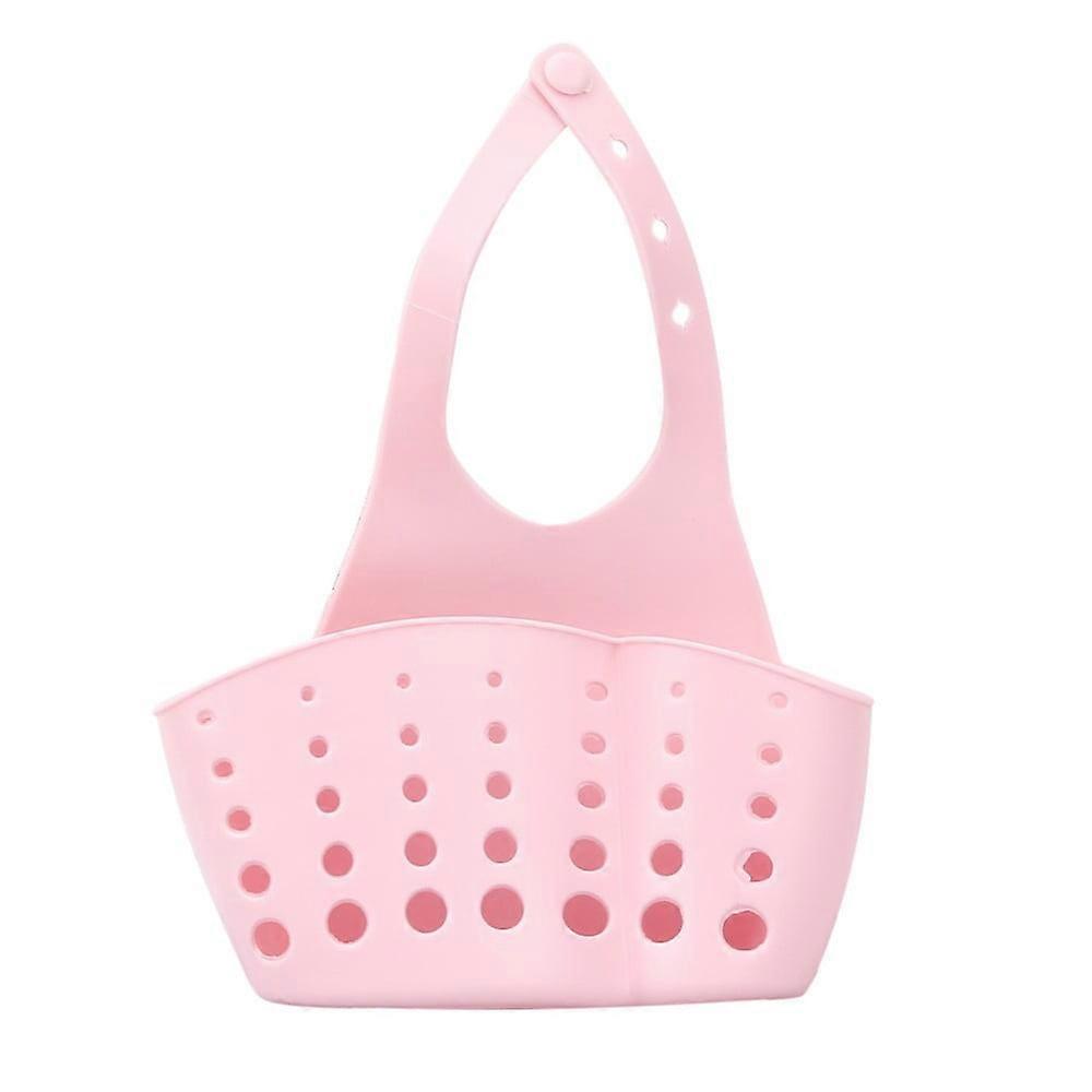 Adjustable Kitchen Hanging Bag Compatible with Sink Organizer, Portable Storage Basket for Sponge, Drying Rack, Bath & Bar Tools
