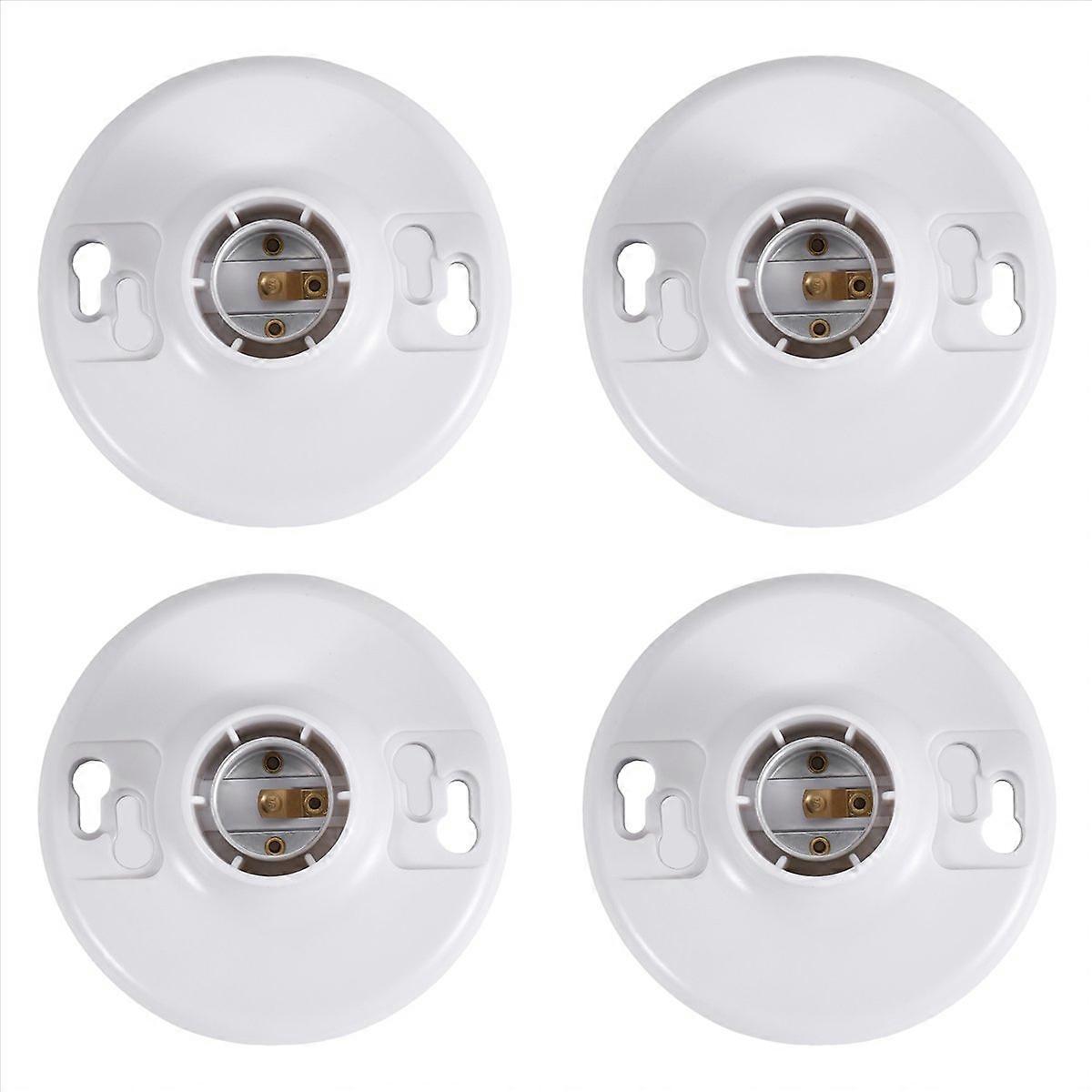 4 Pcs 660w 250v Medium Base E26 Lampholder Keyless Top Lamp Holder