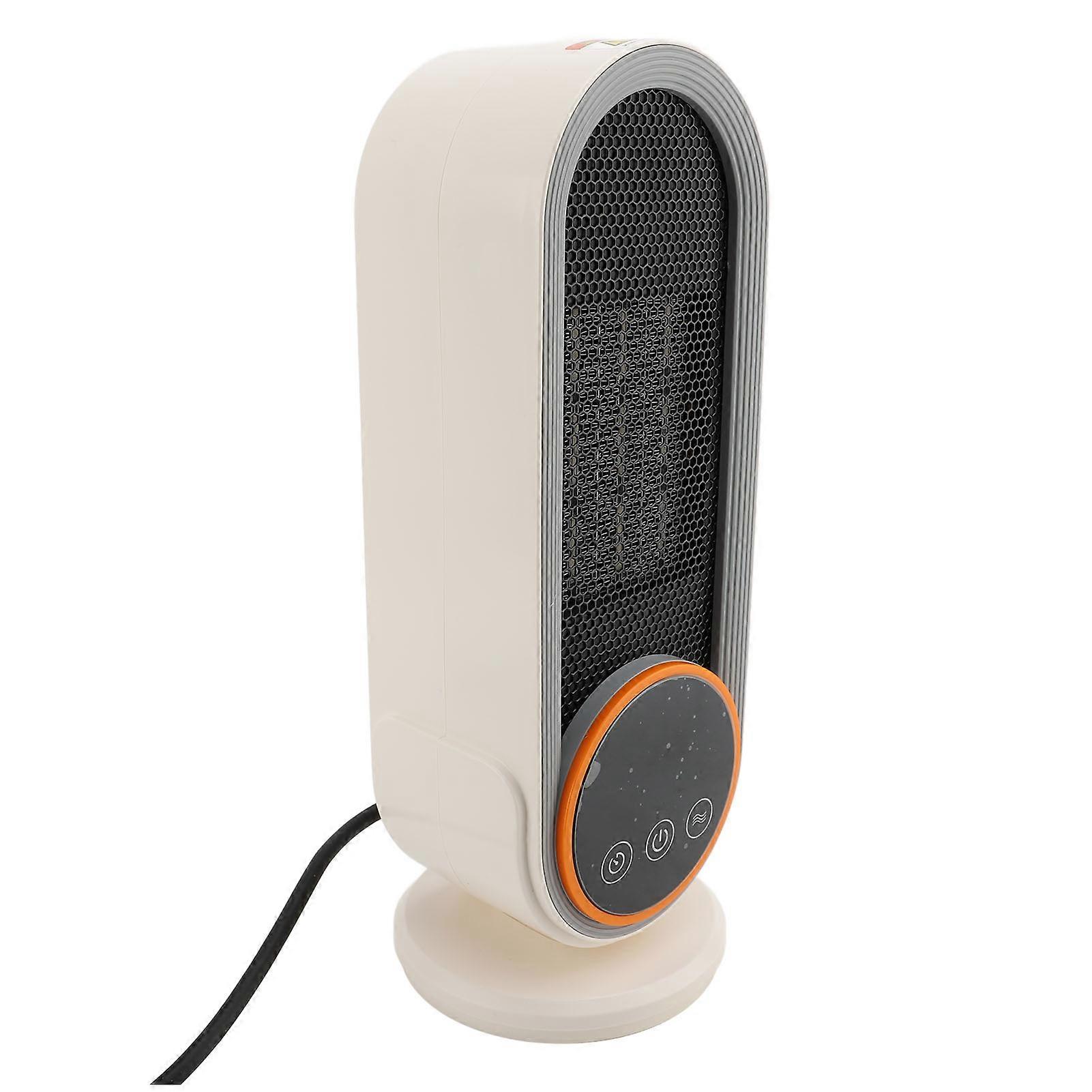 Space Heater 1200W Ceramic PTC Fast Heating Adjustable Portable Desktop Electric Heater with Timer Remote Control for Bedroom Office Indoor Use EU Pl