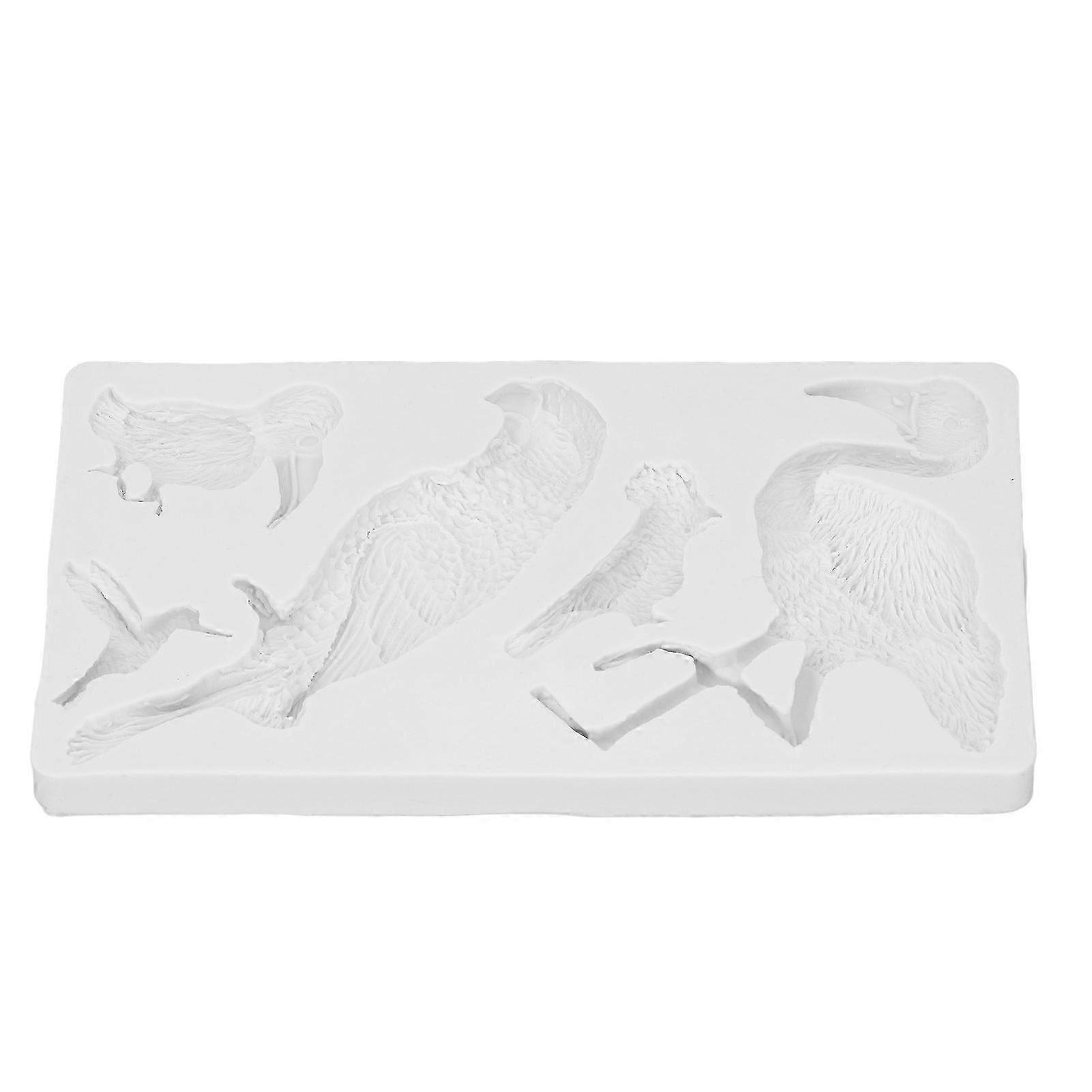 Silicone Mold Grey Bird Shape Soft Elastic Easy Demoulding Silicone Baking Mold for DIY Cakes Breads Mousses Chocolate