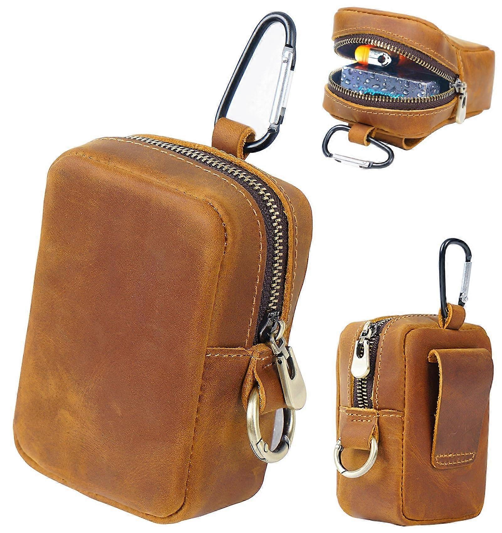 Hanging Cigarettes Storage Box Portable Organizer With Key Ring Yellow Cowboy Holds Cigarettes Lighters Wallets