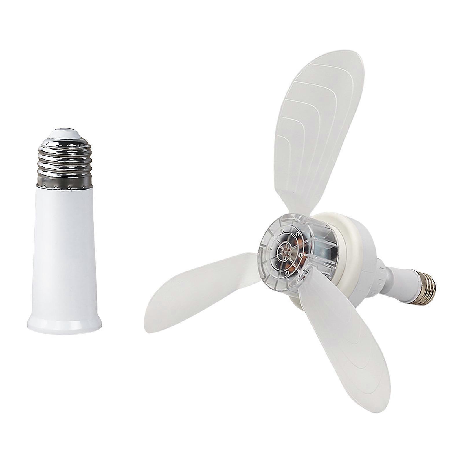 E27 Socket Ceiling Fan With Adjustable Angle Quiet Operation Screw in Installation For Bedroom Kitchen Office Multicolor
