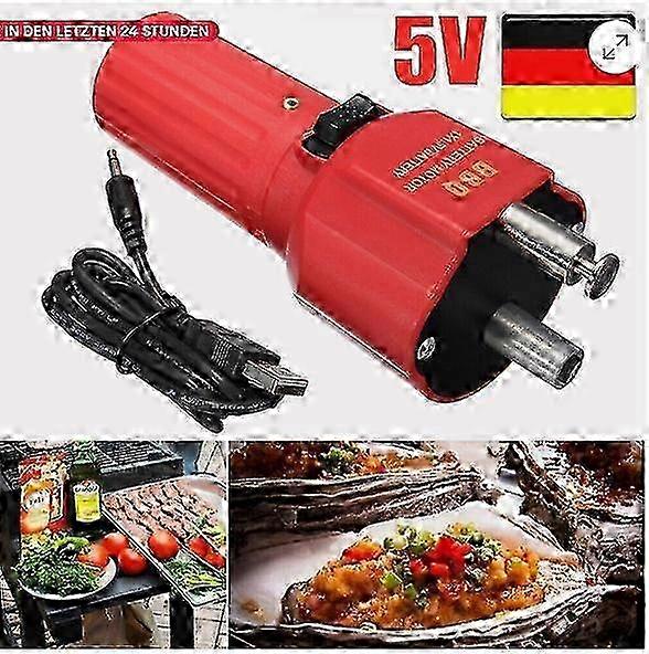 Grill Motor with USB for Mangal / Shashlik skewer turner, skewer attachment, rotating spit