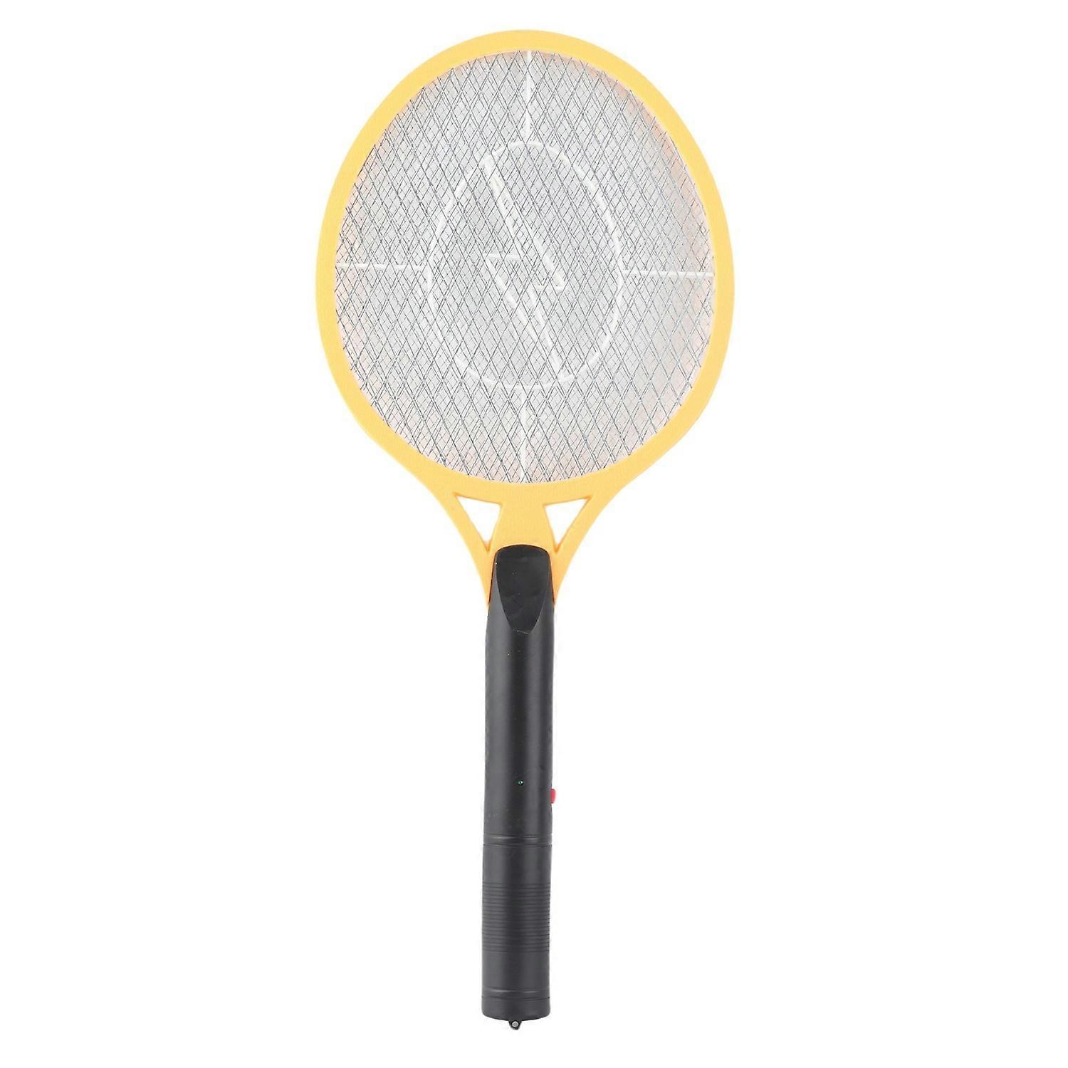 Electric Fly Swatter Racket Professional Triple Layer Large Mesh Safety Fly Bat for Home Camping Out
