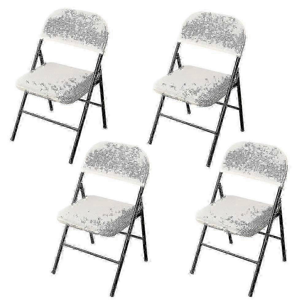 Chair seat cover for events - 4 pcs folding & split design