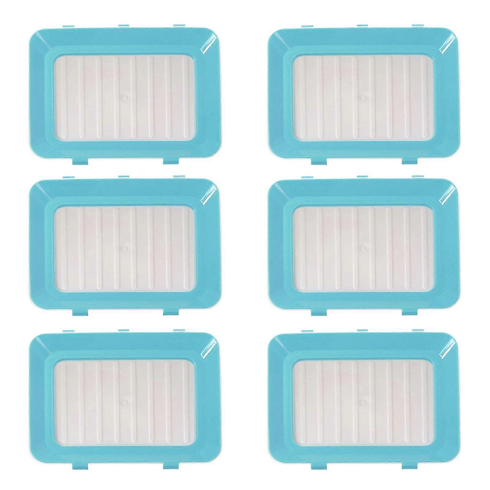 BPA-free food storage trays for home organization - 6pcs stackable