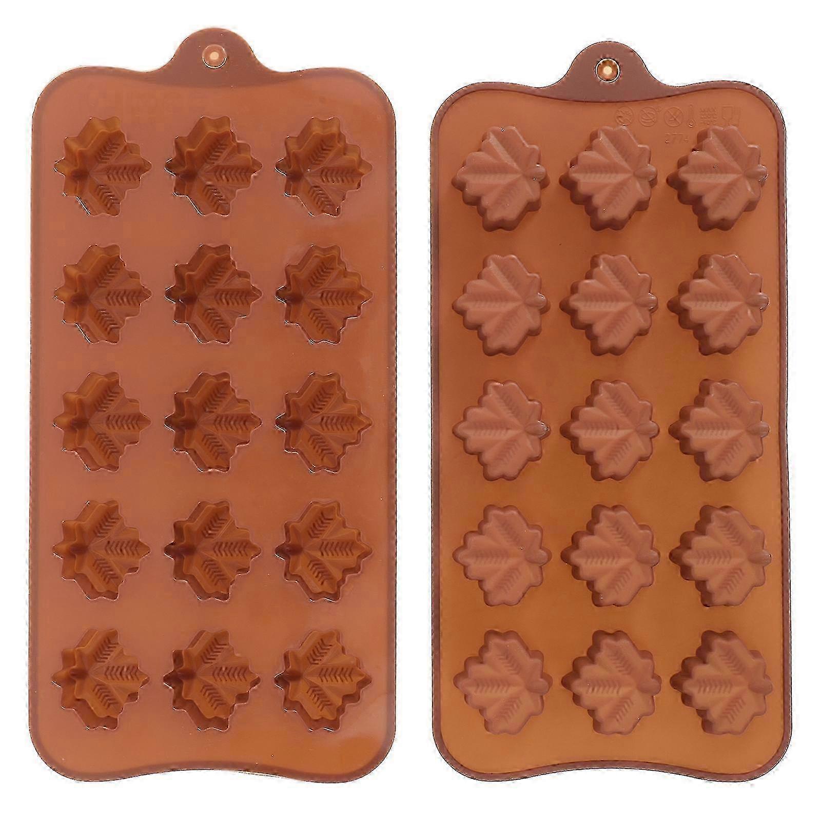 2PCS Creative Shaped Design Baking Tools Baking Gadgets Multi-Purpose Silicone Molds for Chocolate (Style 5, Random Color)