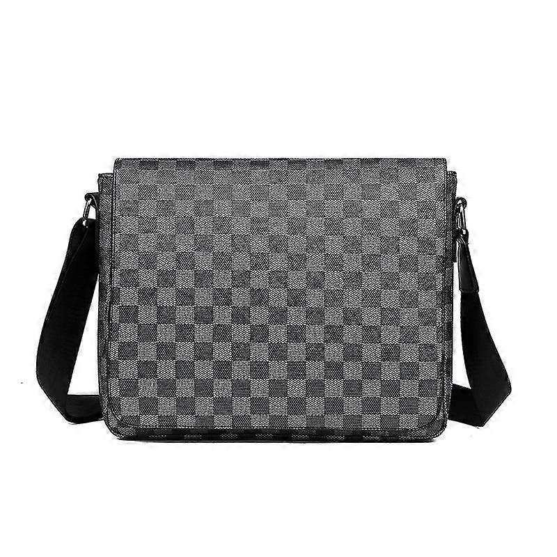 Herrenmode Leder Umhängetasche-schwarz