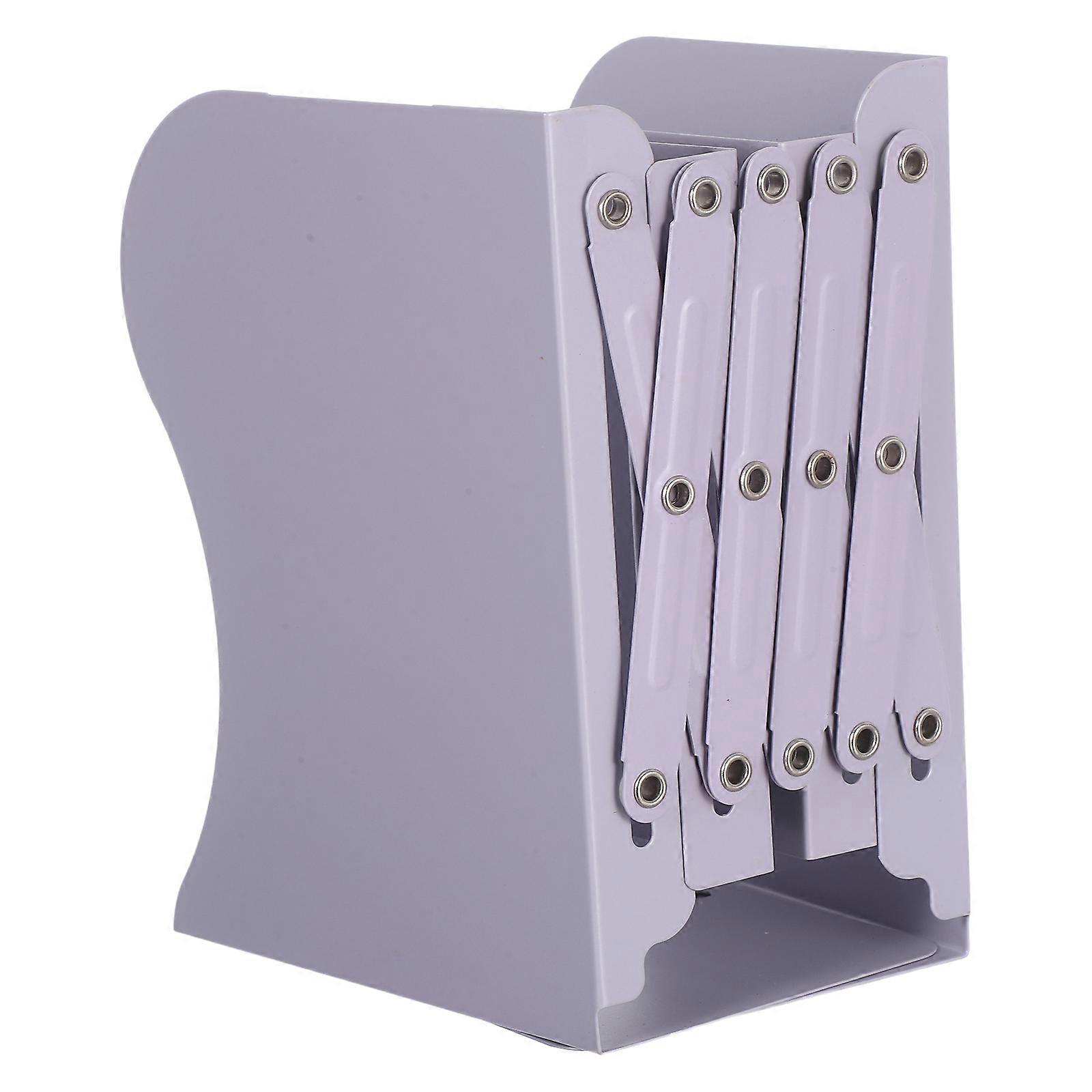 Expandable Adjustable Bookends Metal Bookends for Books Retractable File Holder