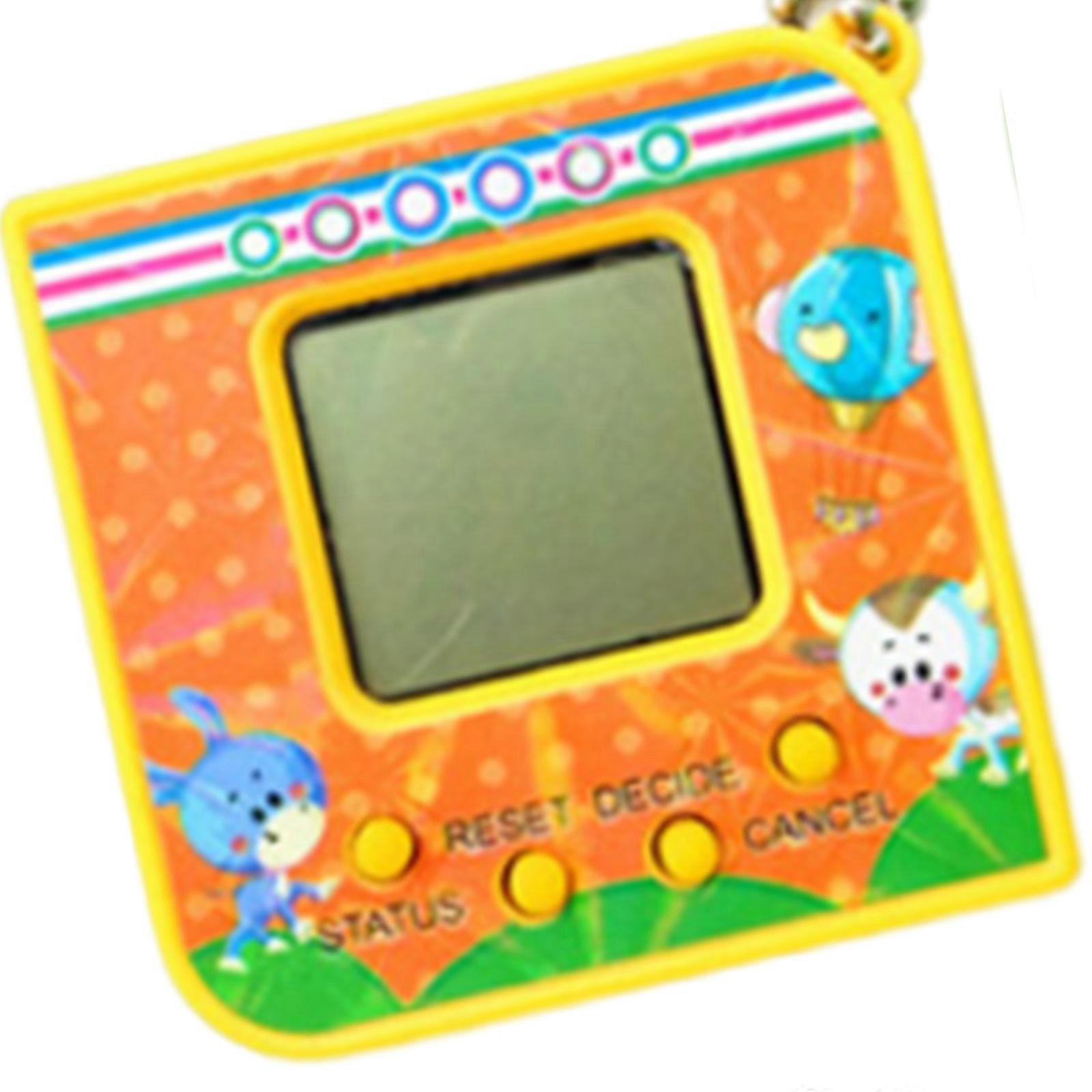 Håndholdt Spillemaskine Elektroniske Dyr Legetøjslomme Virtuelt Kæledyrslegetøj Nostalgiske Spillekonsoller Elektroniske Digitale Kæledyr gul
