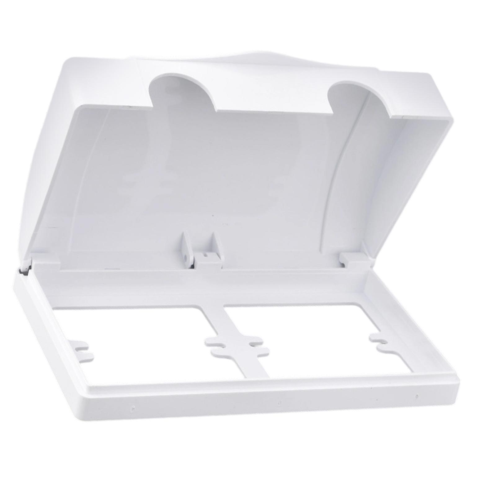 86 Type Wall Switches Cover Splash proof Box 2 Gang Electrical Outlet Cover Wall Mounted Socket Dustproof Box Enduring  White