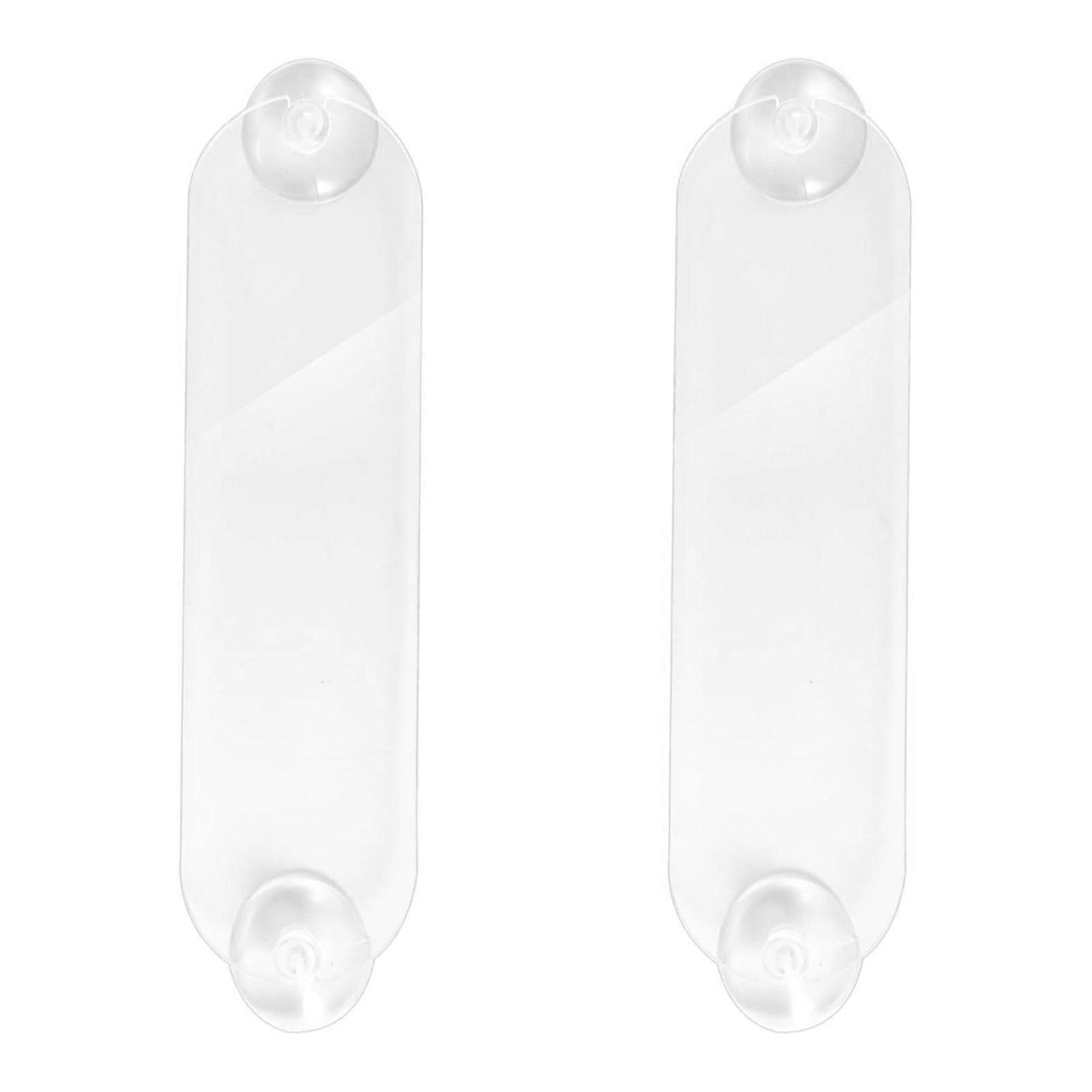 2pcs Pass Mounting Strips Pass Holder with Adhesive and Strong Suction Cups Windshield Mount Transponder Holder Multicolor