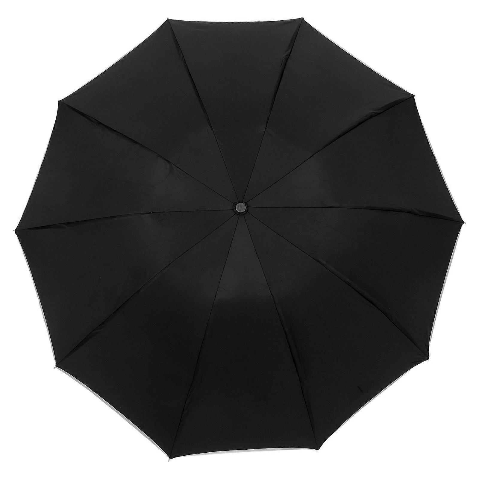 Black Reflective Umbrella Ring Buckle with Windproof Function Portable