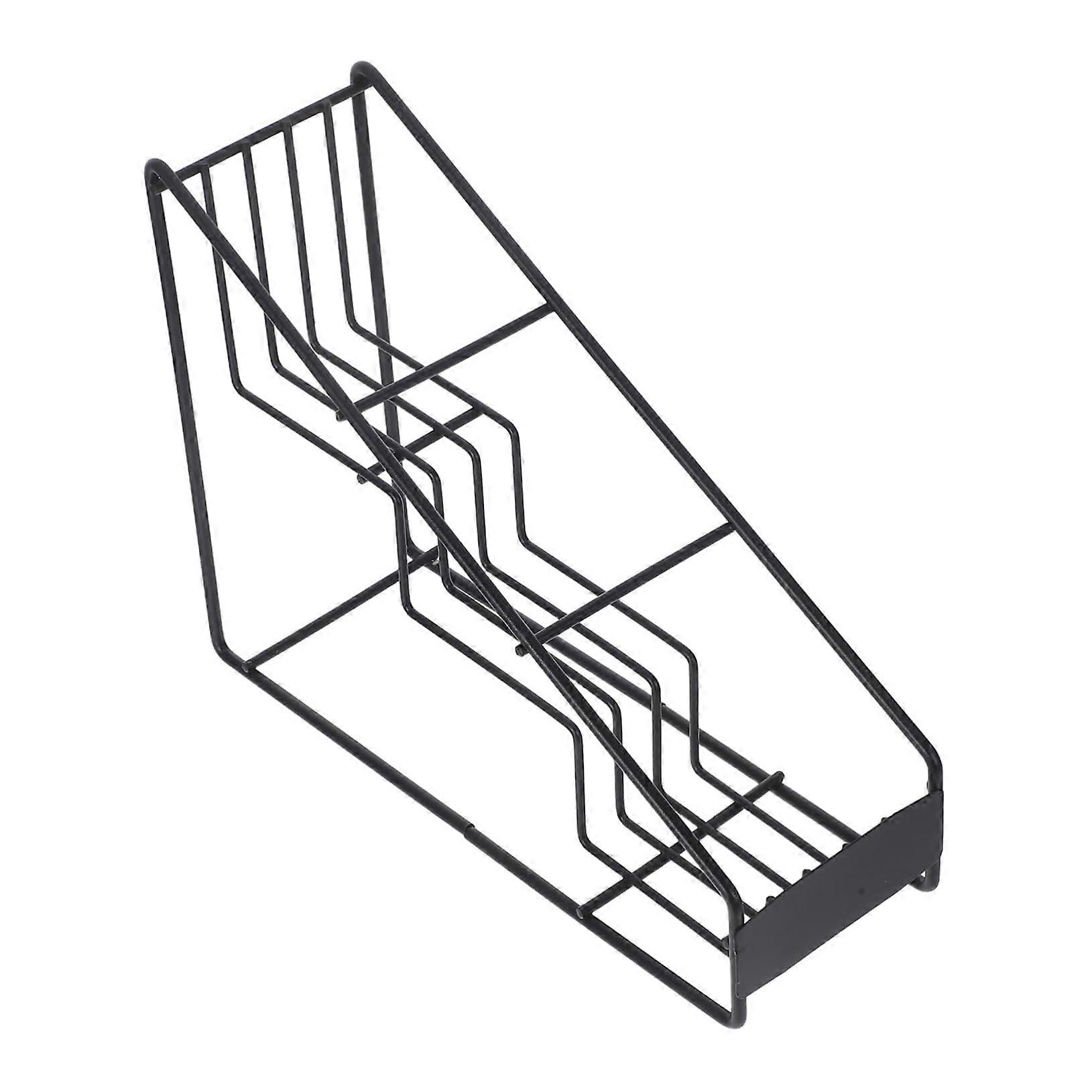Coffee Syrup Storage Rack Compact Syrup Dispenser Holder For Bar Bottles Metal Frame Space Saving Organizer Fits Most Syrup Bottles