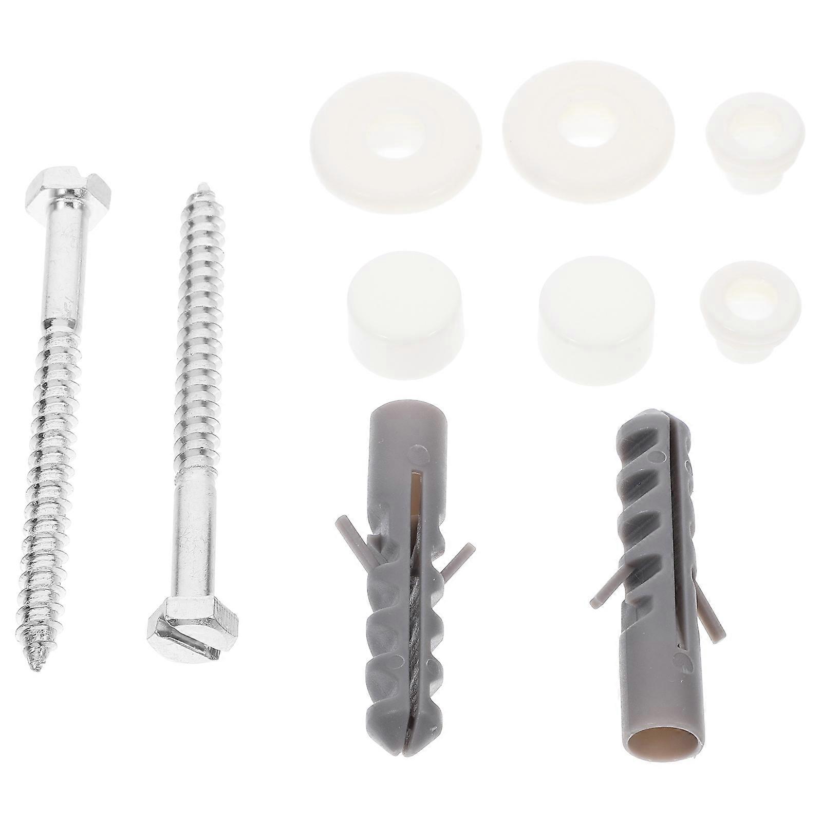 Assorted Color Toilet Bolts with Gasket Set for Fastening Use 1Set