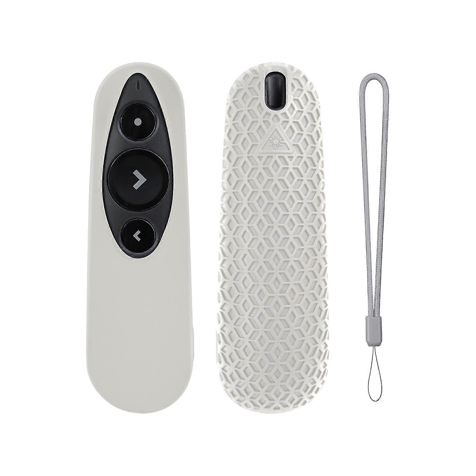 Flexible Remote Control Case with Anti Drop Protections Smooth Surfaces Presentation Clickers Skin Various Color  White