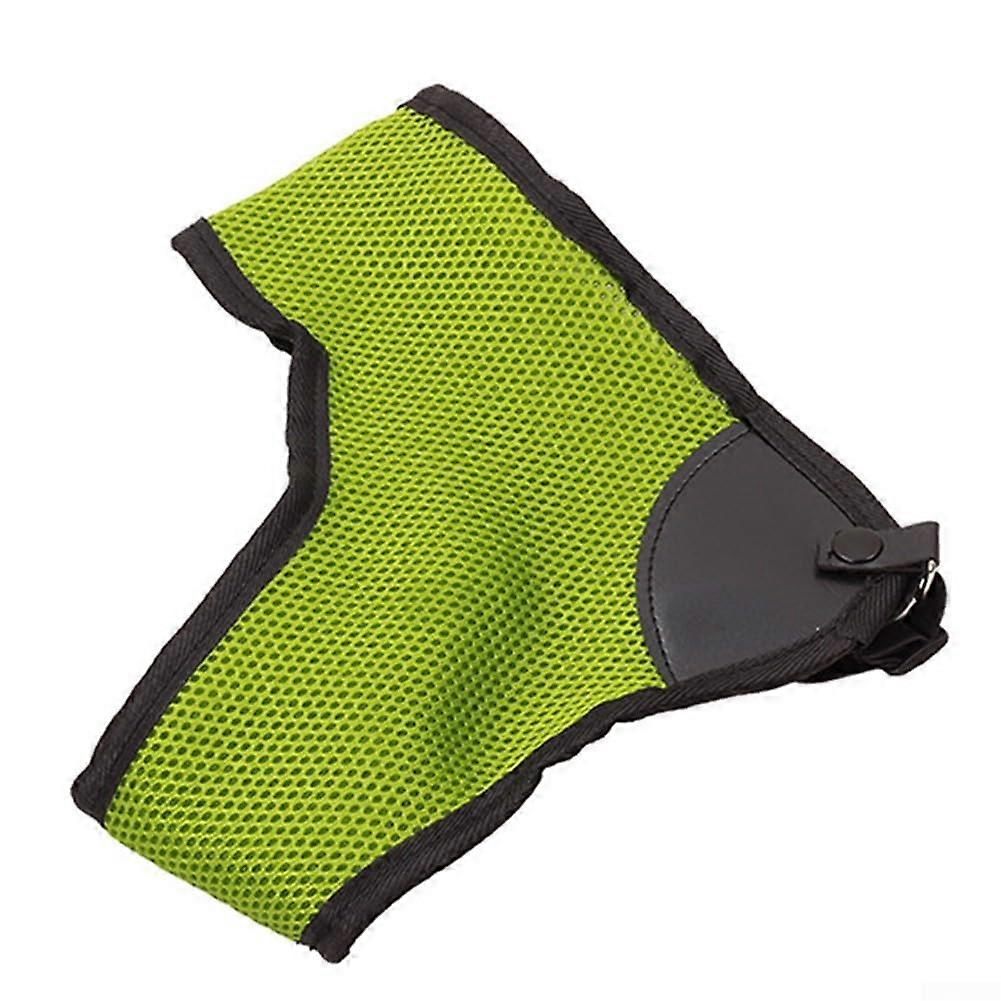 Adjustable Chest and Shoulder Support Strap with Breathable Mesh for Running, Yoga and Gym (Green)