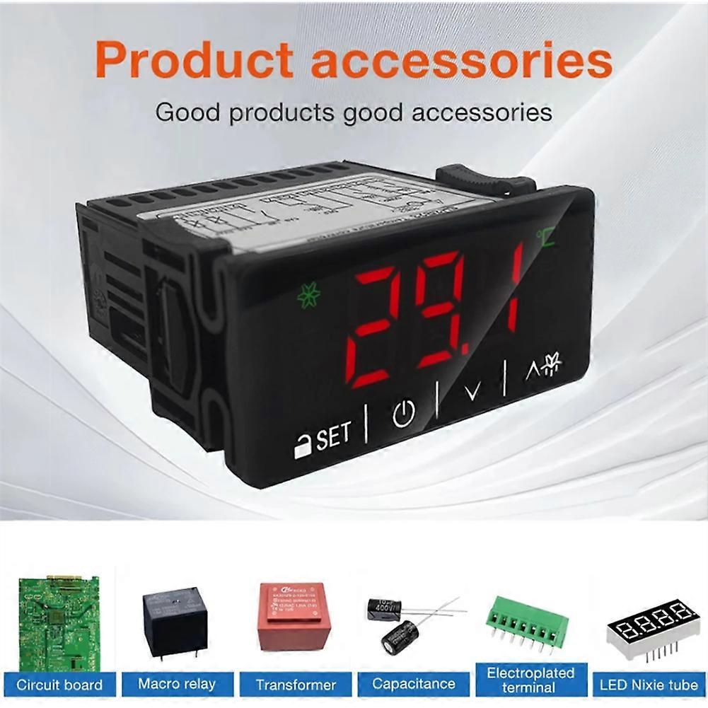 Digital Temperature Controller Microcomputer Thermoregulator Touch Screen Thermostat Refrigeration Cooling Defrosting