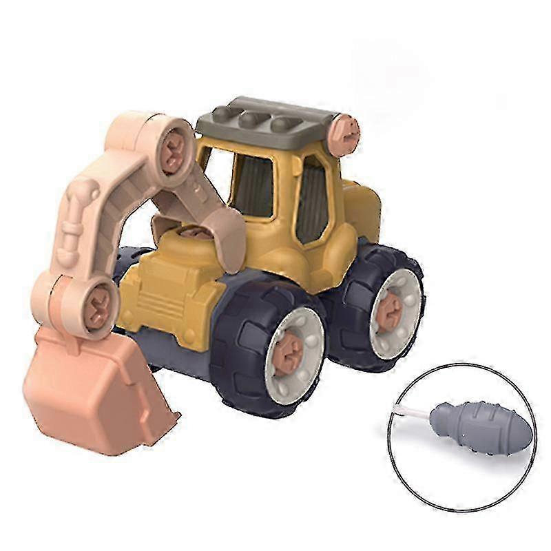 Miniature Truck Loading Unloading Plastic Assembly Engineering Car Set for Boy