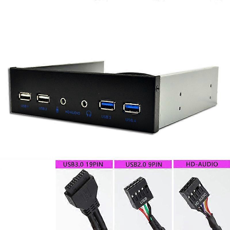 (New) Desktop PC Case Internal Front Panel 2 x USB 3.0+2 x USB2.0+ HD-AUDIO 