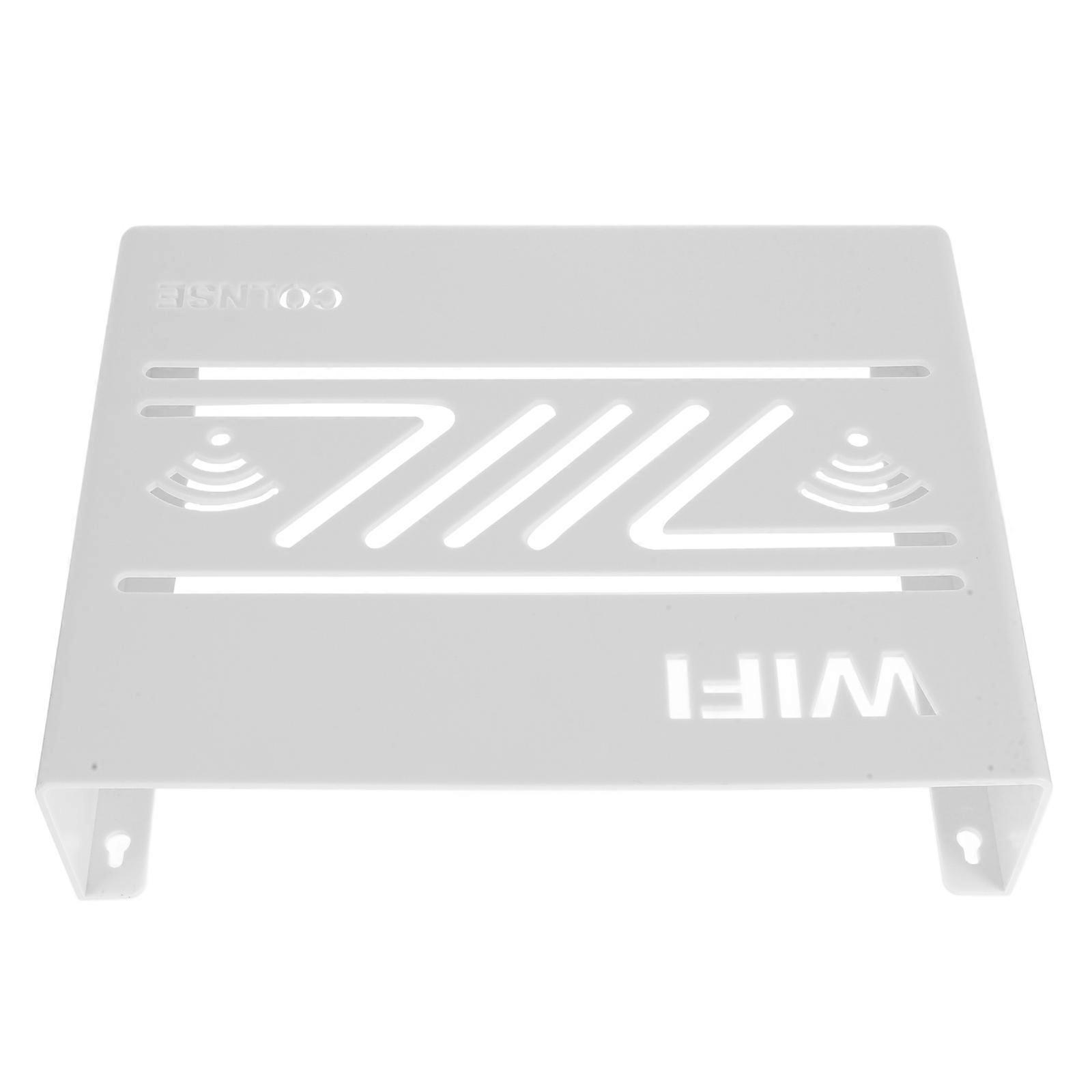 Router Storage Box Wall Mount for Storage PP White Design