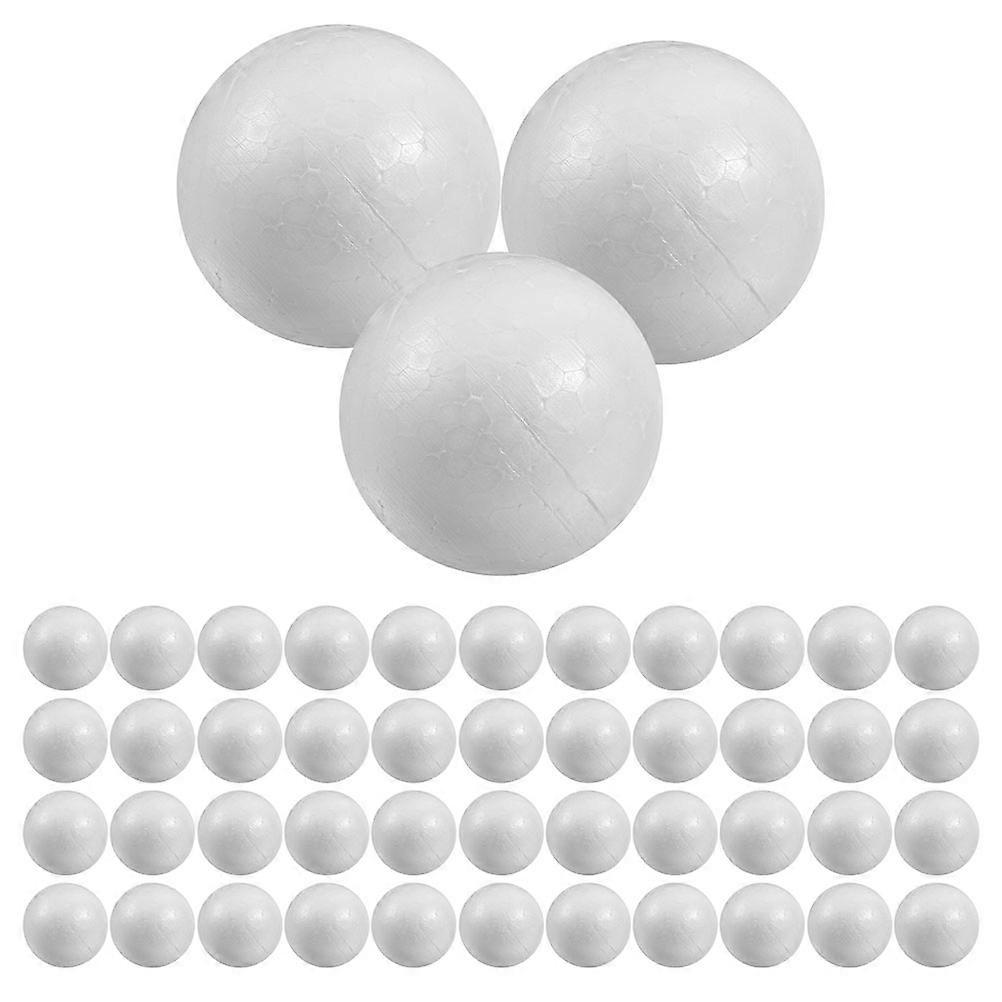Foam Crafting Balls 50Pcs Round Blank Universal Craft Materials For Home Use And School Projects 3X3CM Enhance Creativity