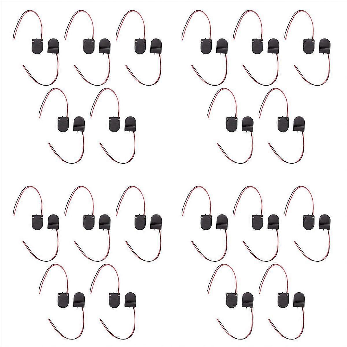 40/Pcs CR2032 Button Coin Cell Battery Socket Holder Case Cover with ON-OFF Switch 3V Battery Box