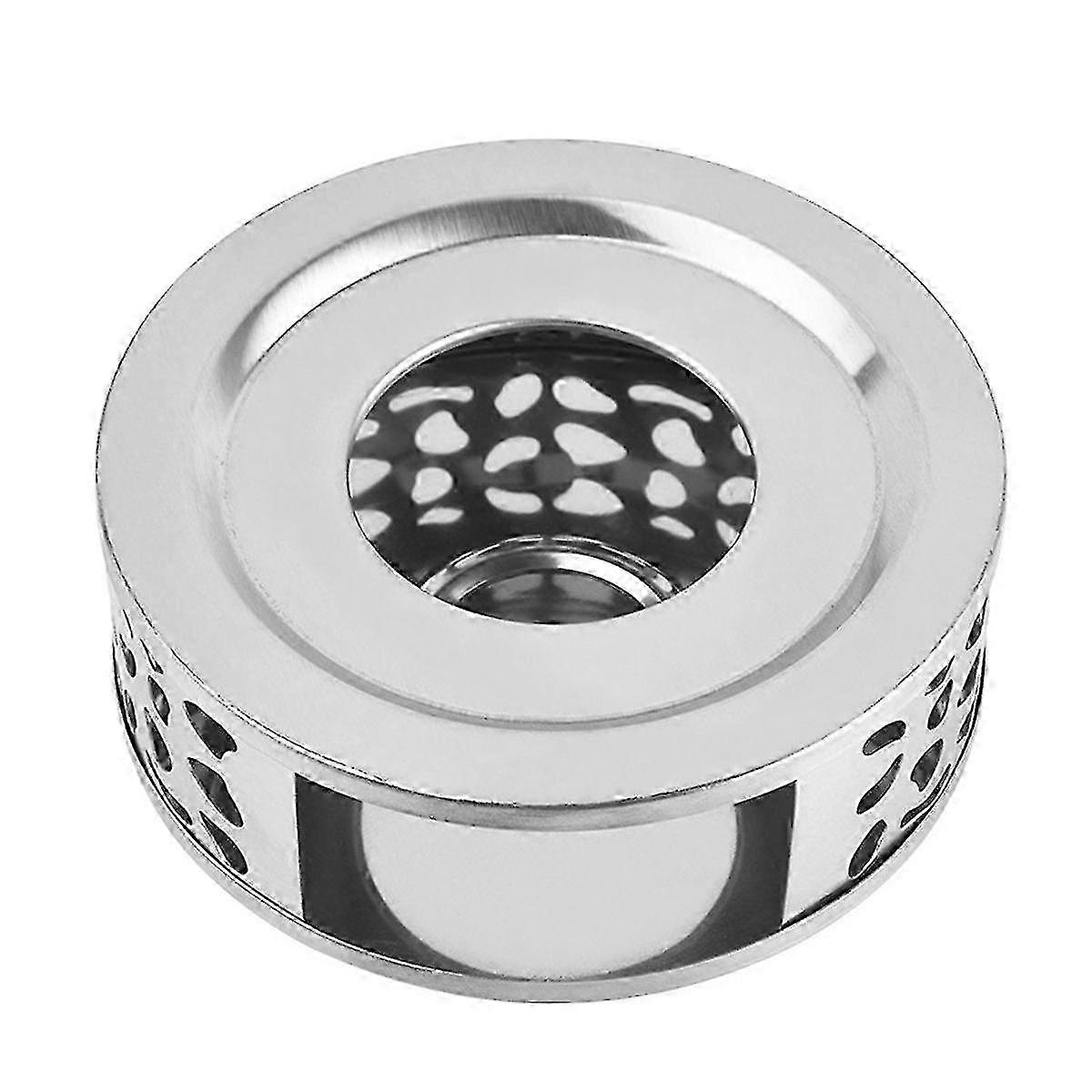 Stainless Steel Teapot Heating Base - Teaware Stand Includes Tealight Holder