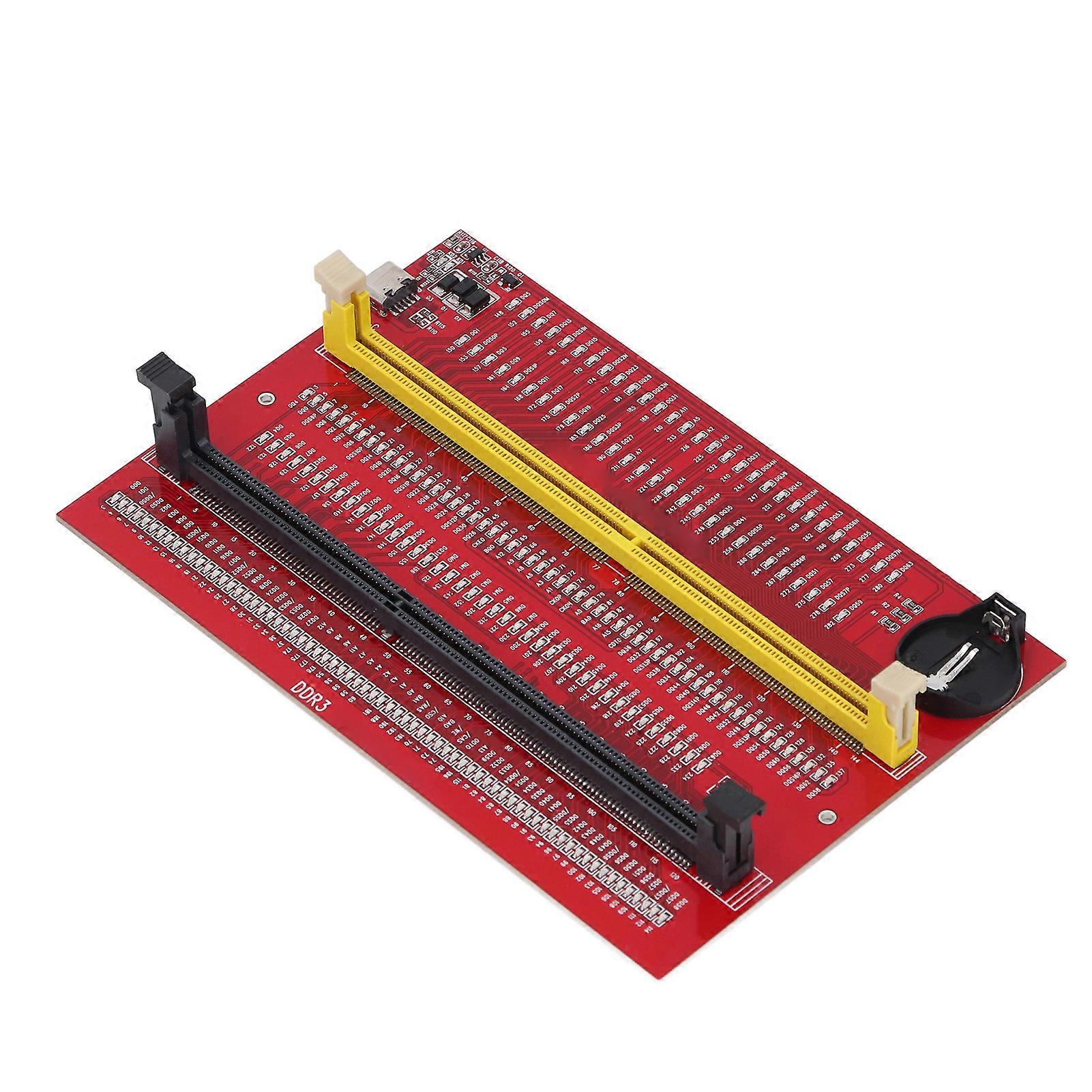 DDR3 DDR4 Memory Tester Card with Light Indicator for Computer Memory Diagnostic Analyzer