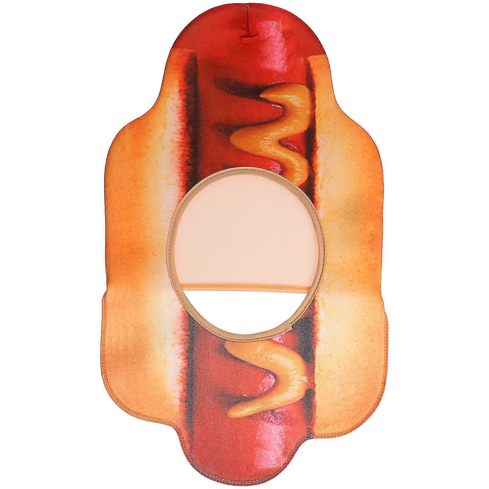 Hot Dog Hat Polyester Novelty Hat for Decoration Use 1 Piece