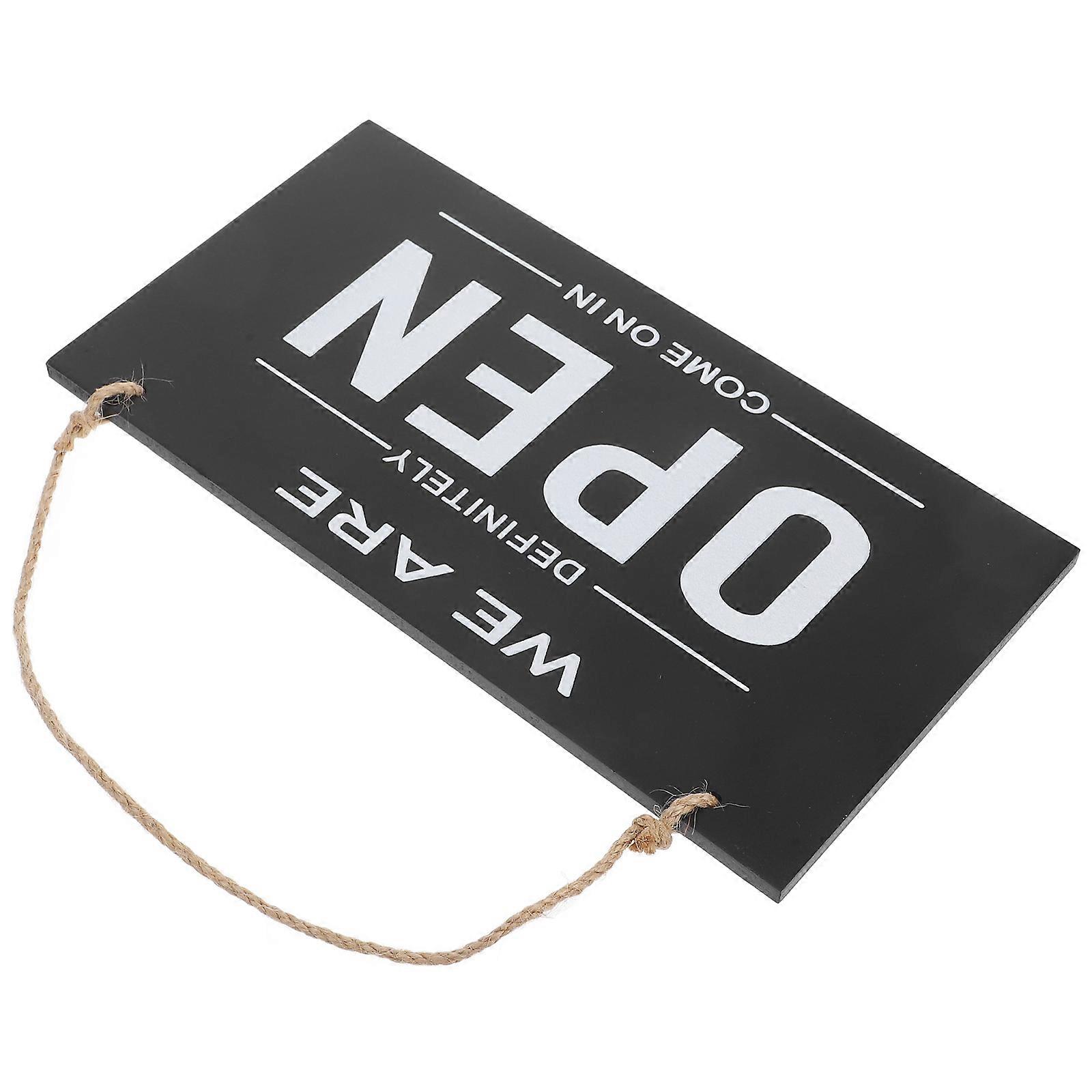 Shop Business Open Sign Double Sided Open Closed Sign for Door