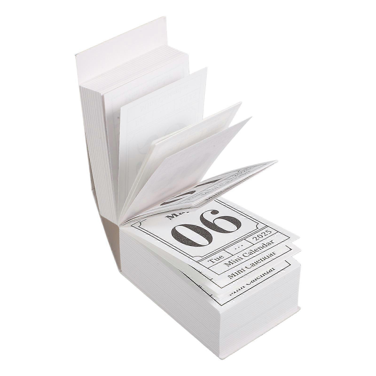 Mini Desk Calendar Vintage Paper Calendar for Countdown Use 1 Book