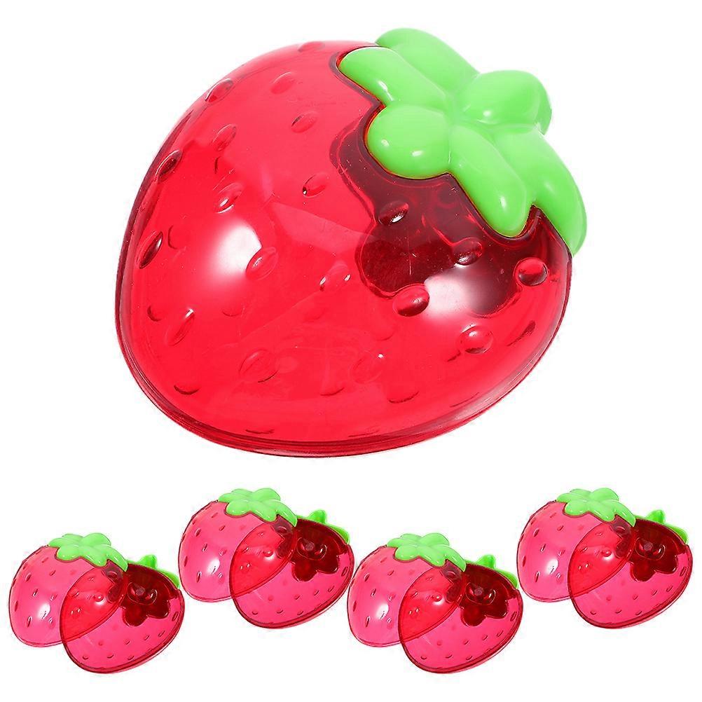 Strawberry Candy Boxes Plastic Mini Boxes for Candy 5Pcs Birthday Event Decor