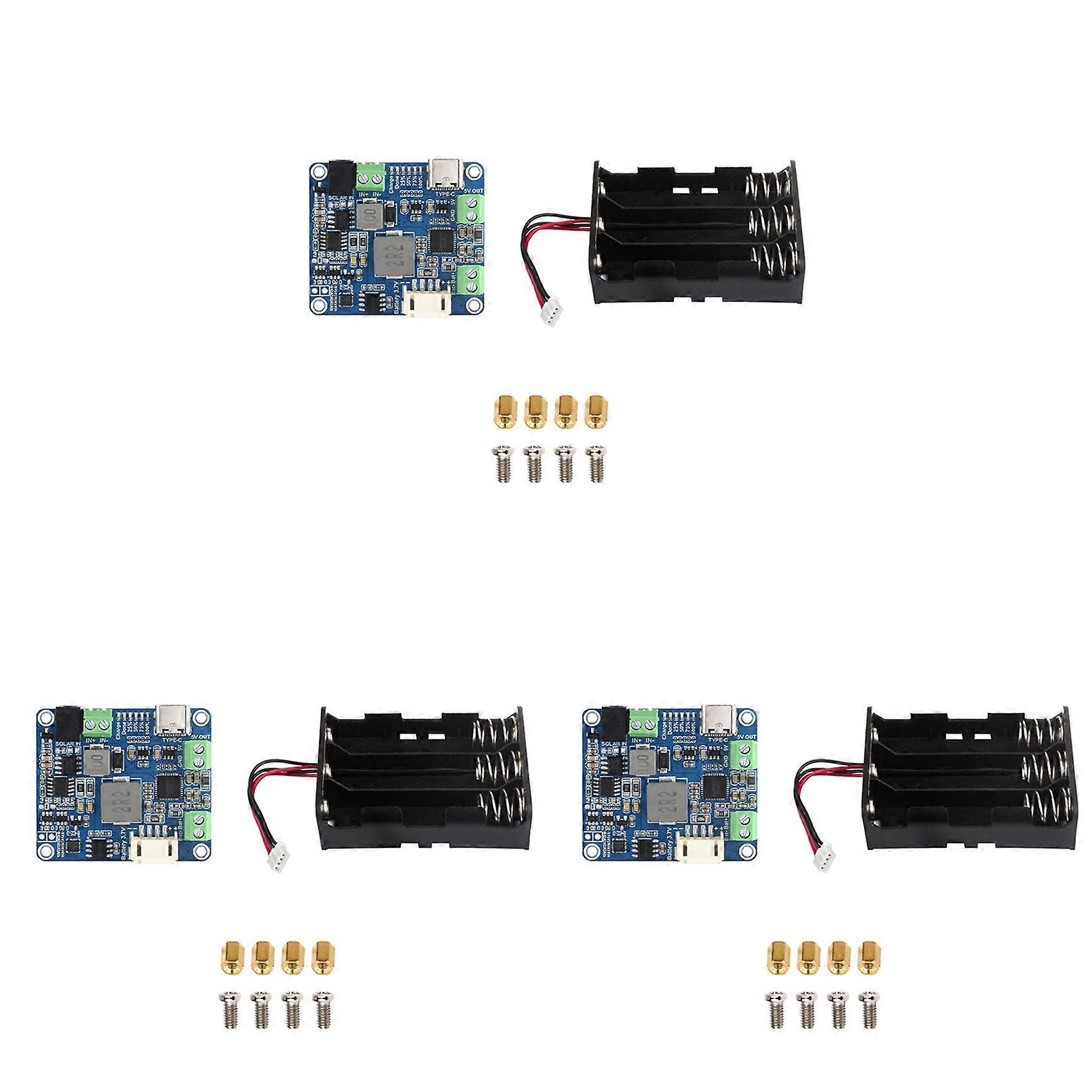 3X Solar Power Manager Module+Battery Case MPPT Supports 6V-24V Solar Panel Type-C 5V/3A Regulated Output Module