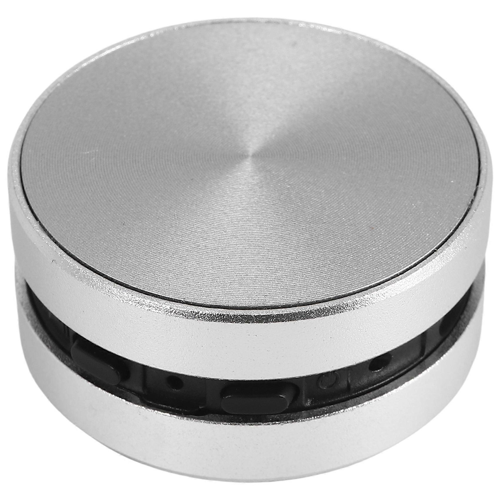 Portable Mini Bluetooth Speaker Turns Anything Into A Speaker Wireless Bone Conduction Induction Vibration (Silver)
