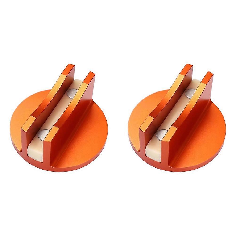 2PCS com grande almofada magnética ranhurada de alumínio com fenda