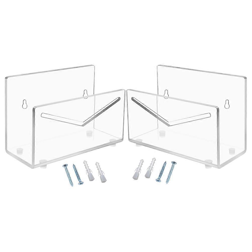 Mail Organizer Letter Storage Modern Design Home Workspace Office Use Transparent Rectangular 2Pcs