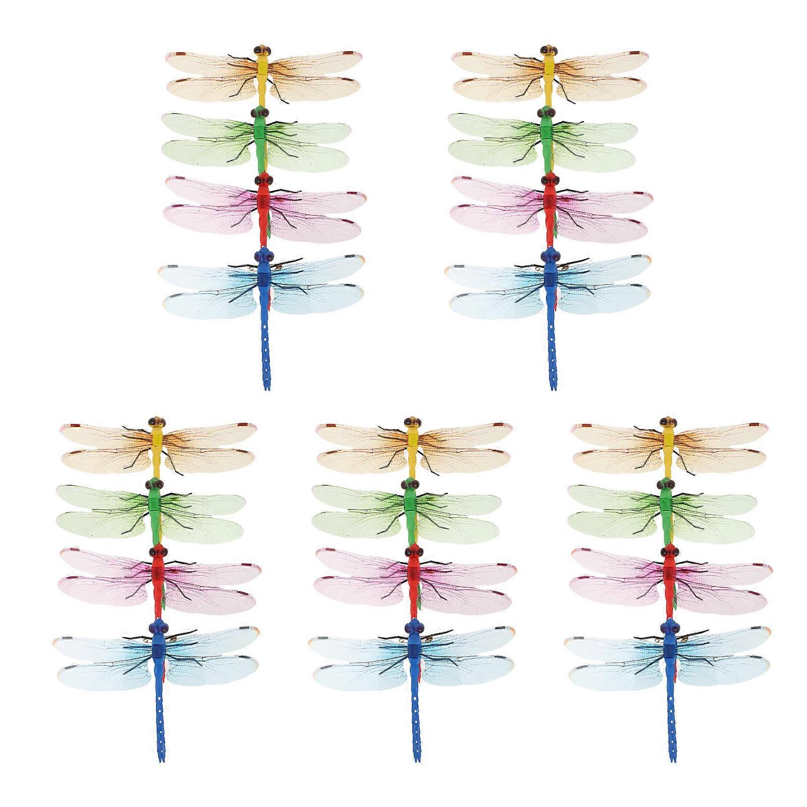 Dragonfly Models Curtain Decoration for Decor 20Pcs PP Material