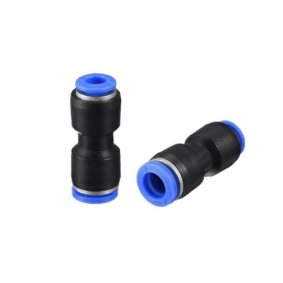Push to Connect Fittings 5/16" to 15/64" OD Reducing Straight Union Tube Fittings Blue 2pcs Push Lock Design