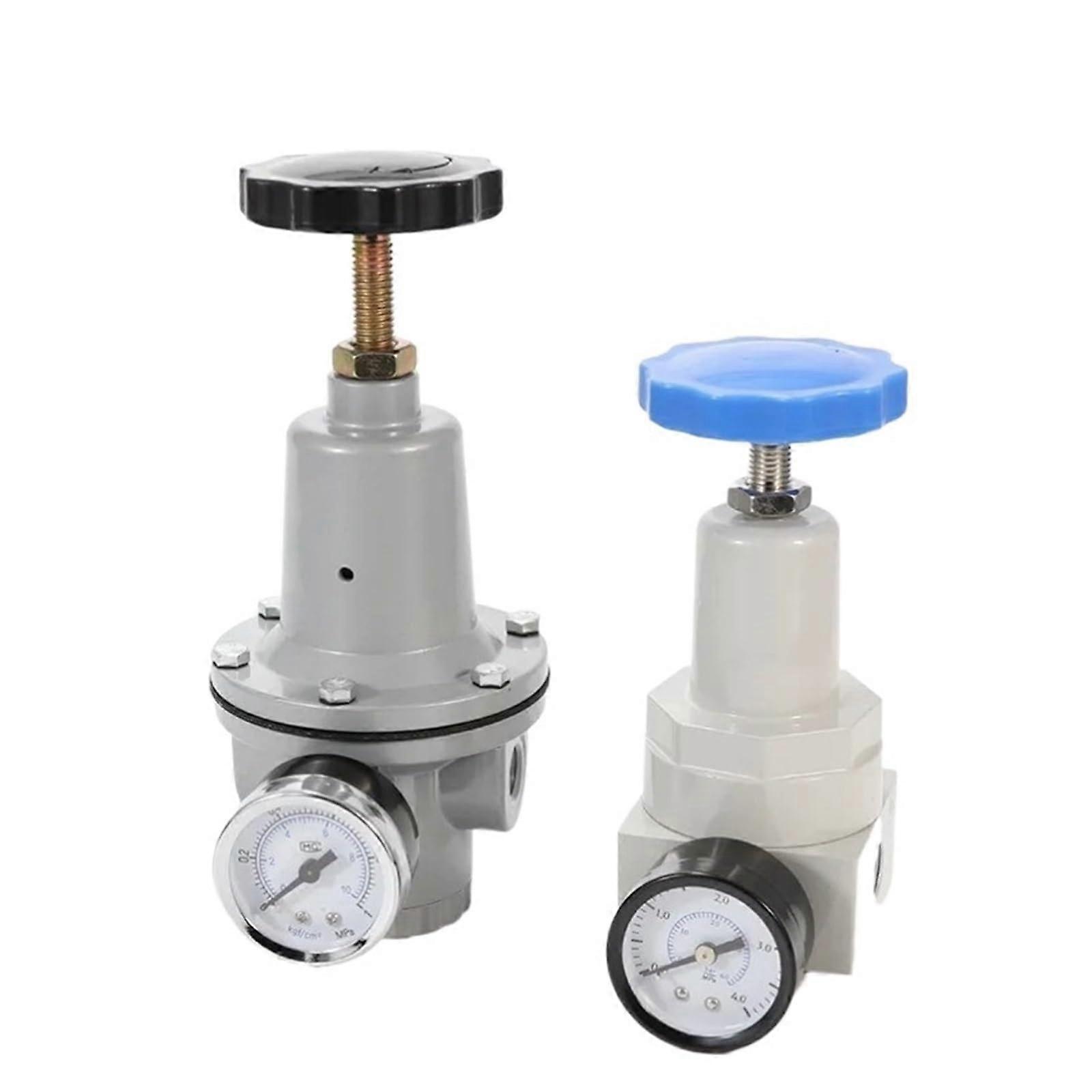 Pneumatic  Pressure Air Regulator 040 Bar Gauge Port BSP 1/4 In 3/8 In 1/2 In 2 In Model QTYH15/10 Color QTYH32