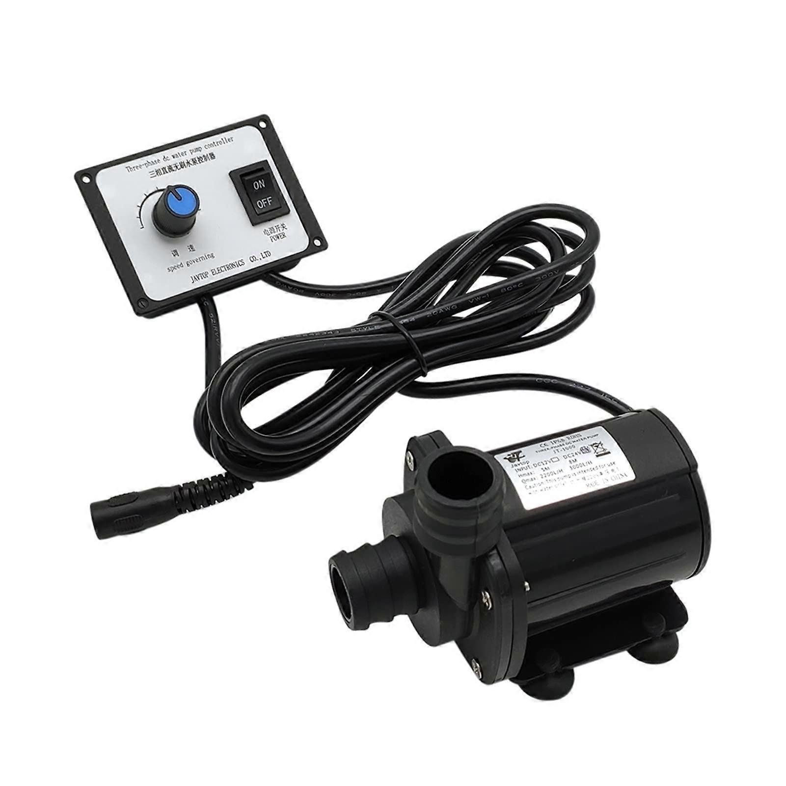 Adjustable Small Submersible Pump JT-1000A3 Three-Phase Brushless Water Pump 12V 24V Variable Speed Booster
