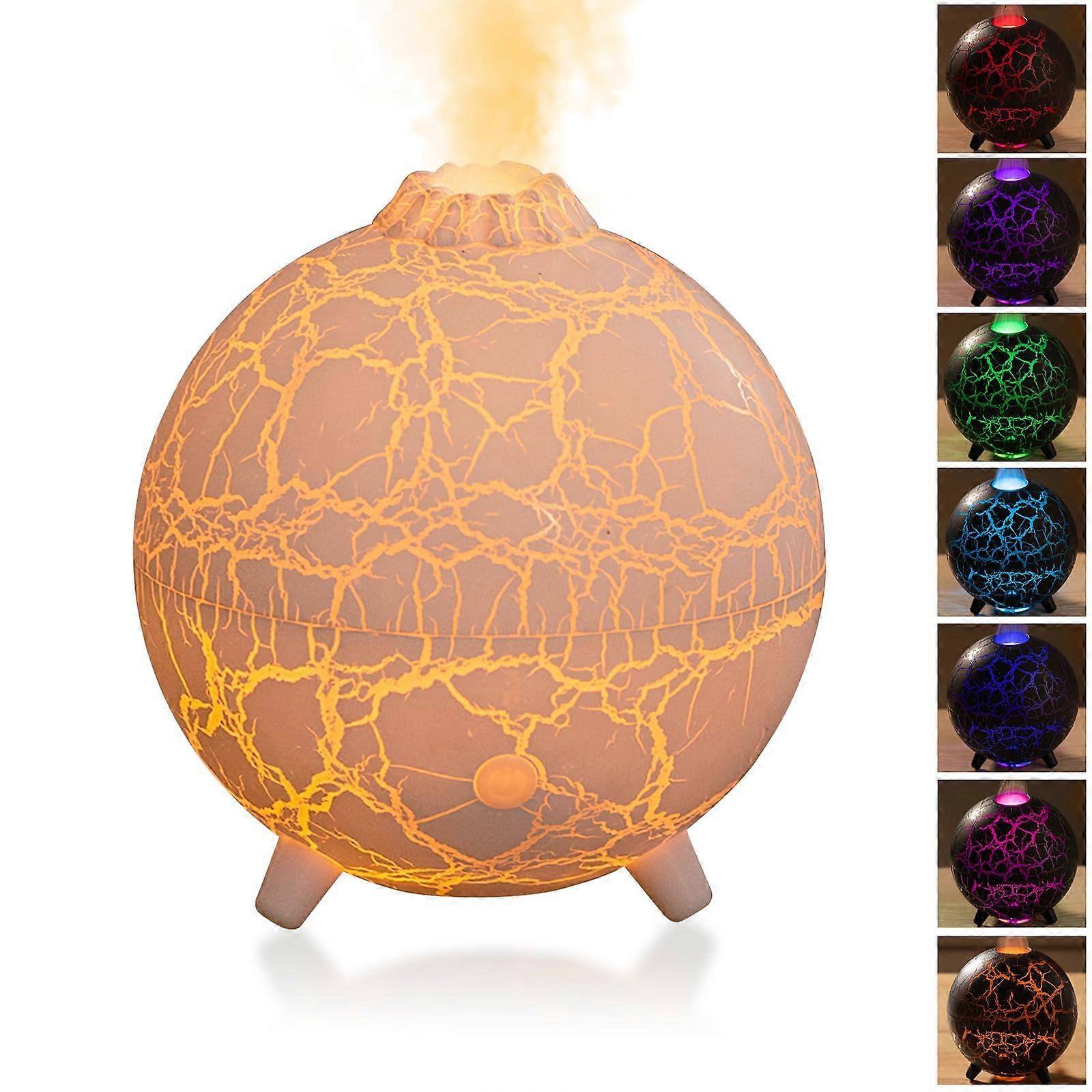 Humidifier for Bedroom with Essential Oil Diffuser, Ultrasonic Cool Mist, 7Color LED Night Light, 200ml White